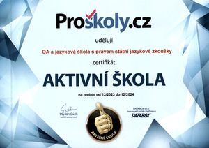 CERTIFIKÁT PROSKOLY.CZ